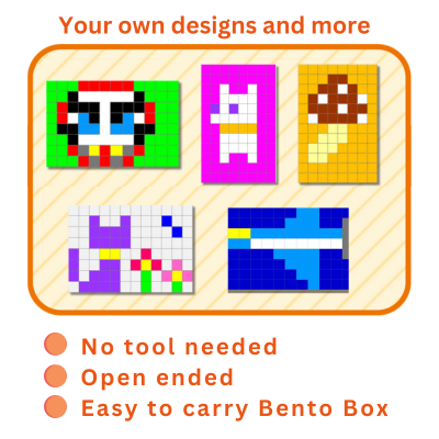 KESHI-BLO "Let's create original mini magnet!" x 3 pcs