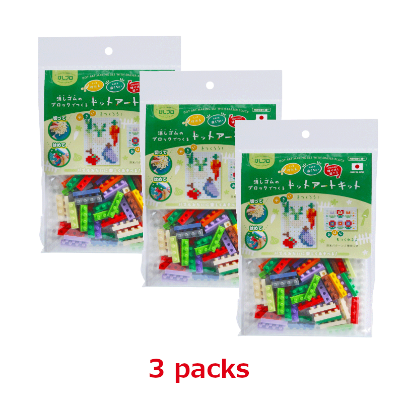 KESHI-BLO-Dot Art Kit ”Fire Engine” x 3 packs