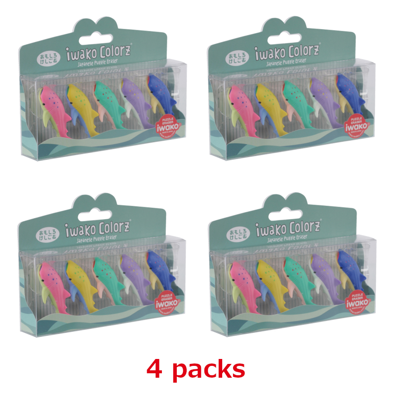 IWAKO COLORZ "Whale Shark" x 4 packs