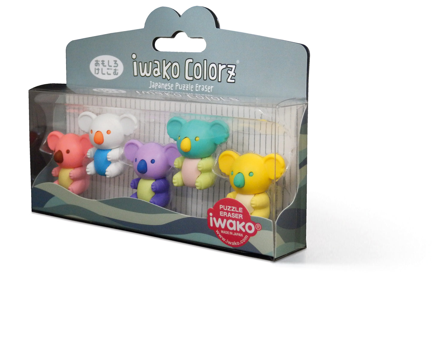 IWAKO COLORZ "Koala" x 4 packs