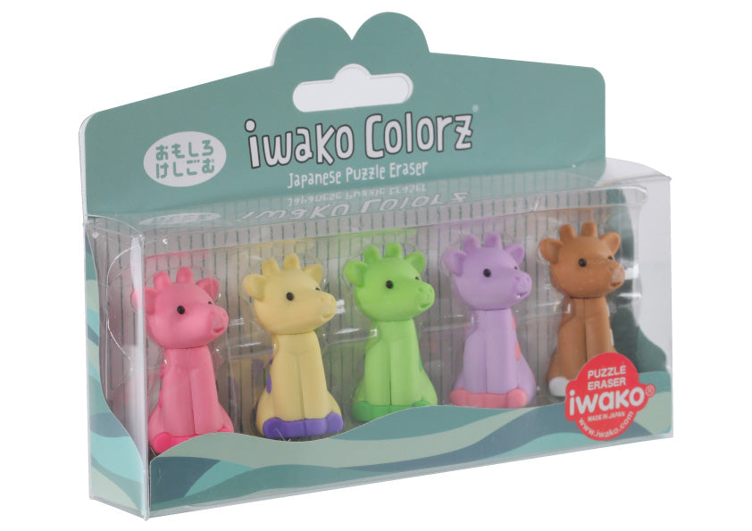 IWAKO COLORZ "Giraffe" x 4 packs
