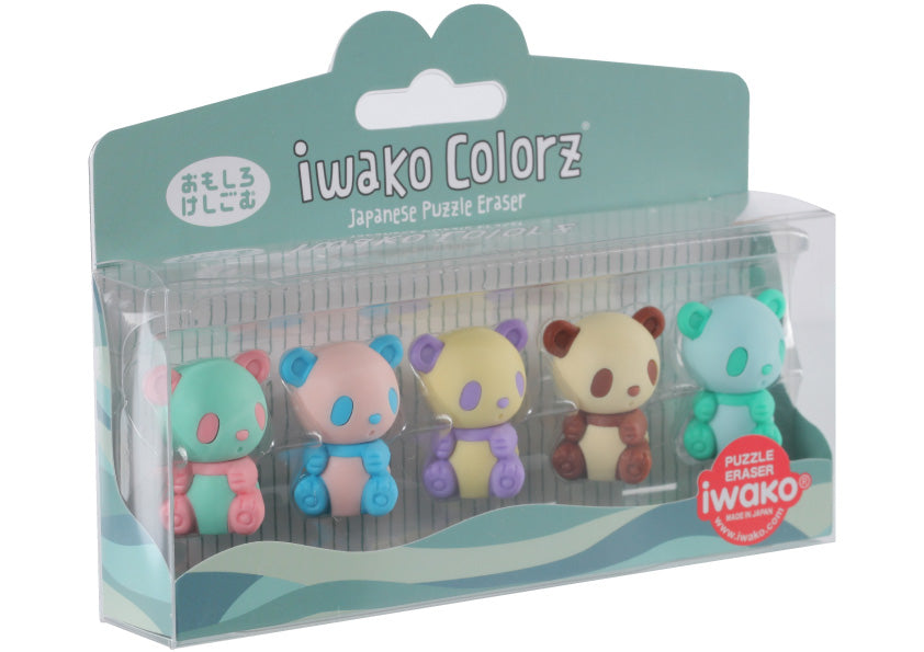 IWAKO COLORZ "Panda" x 4 packs