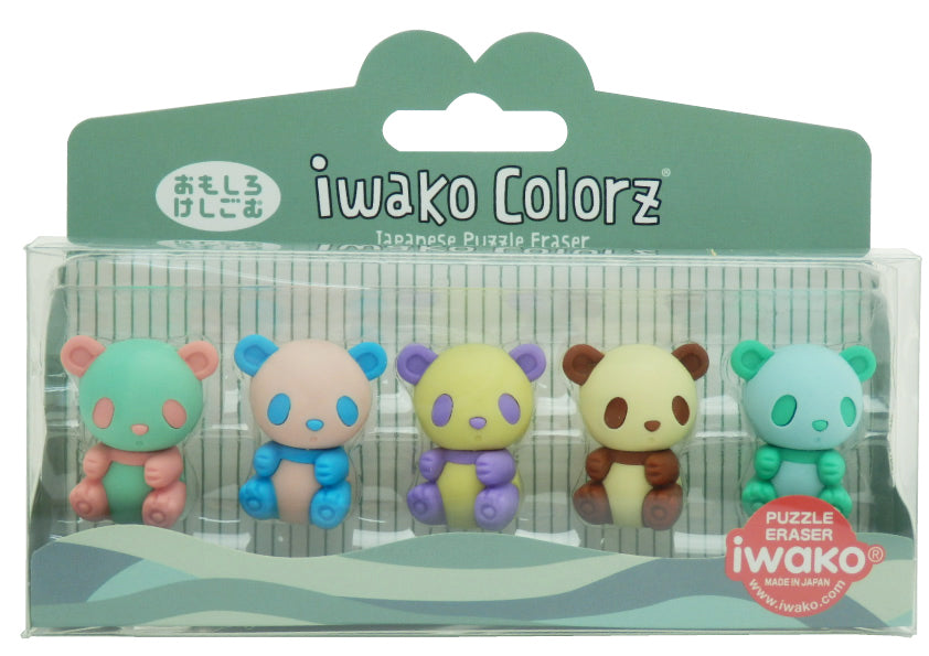 IWAKO COLORZ "Panda" x 4 packs
