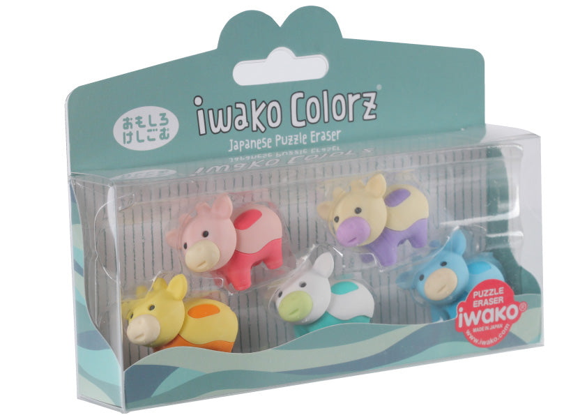 IWAKO COLORZ "Cow" x 4 packs