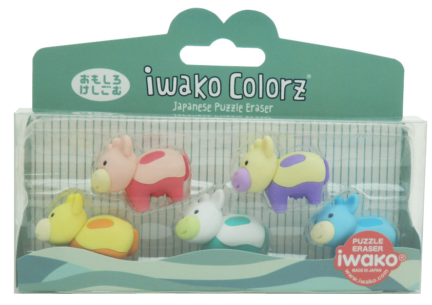 IWAKO COLORZ "Cow" x 4 packs
