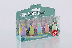IWAKO COLORZ "Penguin" x 4 packs