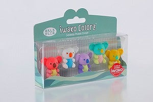 IWAKO COLORZ "Koala" x 4 packs