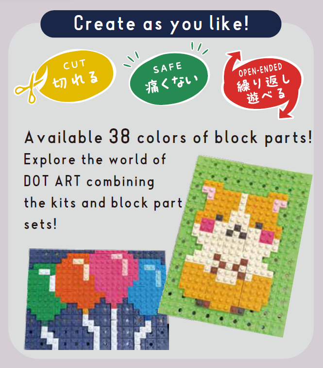 KESHI-BLO-Dot Art Kit ”T-REX” x 3 packs