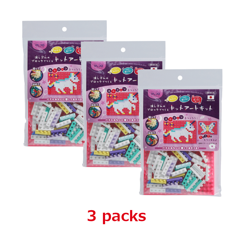 KESHI-BLO-Dot Art Kit ”Unicorn” x 3 packs